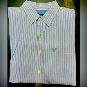 American Eagle Men’s LS button-down shirt, size medium